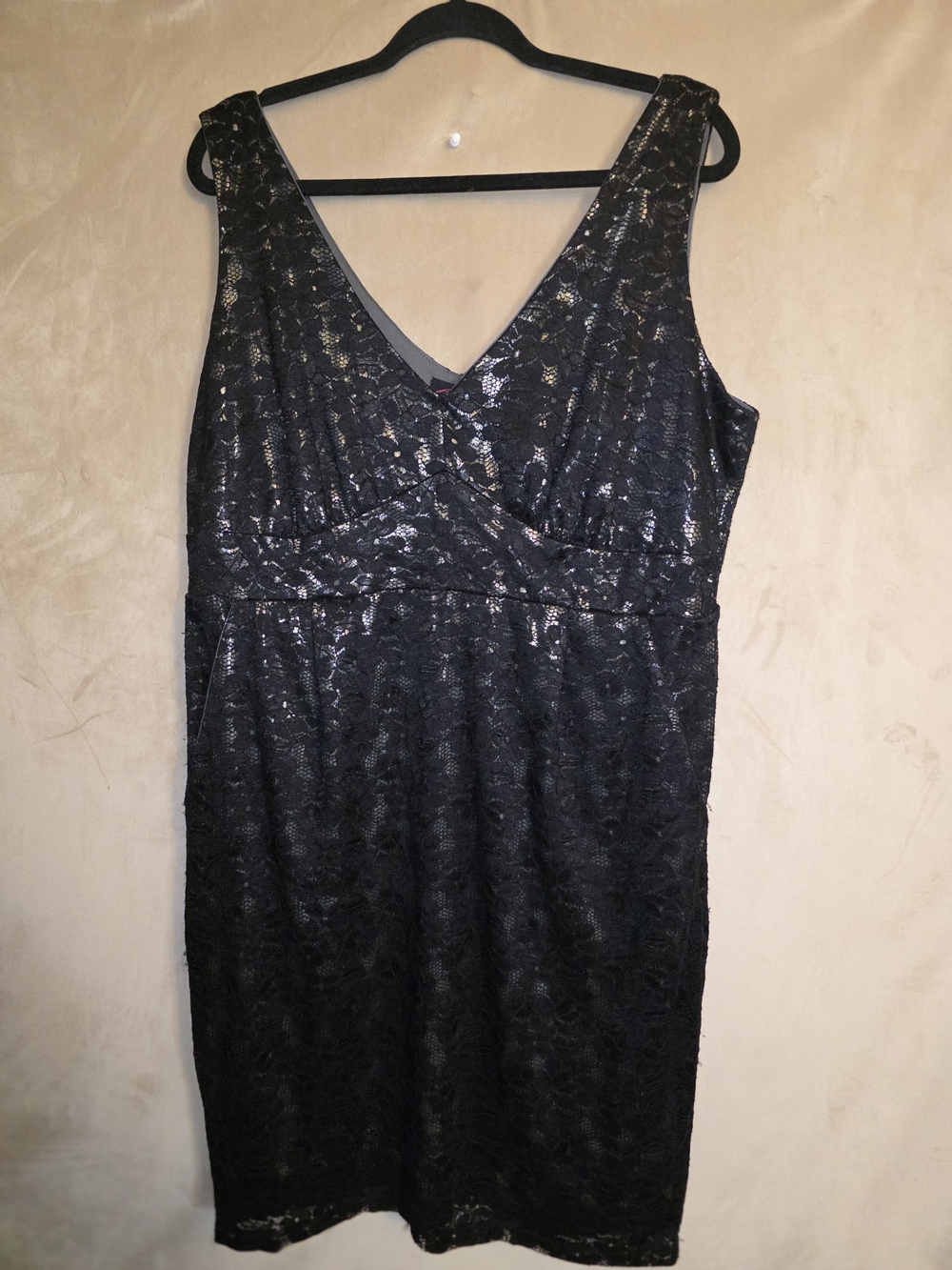 torrid Black Lace Midi Dress with V-Neck